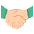 Handshake Medium Light Skin Tone Emoji from EmojiTwo Colors Set