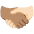 Handshake Medium Skin Tone Light Skin Tone Emoji from Noto Emoji Set