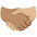 Handshake Medium Skin Tone Medium Light Skin Tone Emoji from Noto Emoji Set