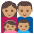 Happy Family Icon Emoji from EmojiTwo Colors Set
