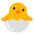 Hatching Chick Emoji from Noto Emoji Set