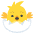 Hatching Chick Emoji from EmojiTwo Colors Set