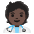 Health Worker Dark Skin Tone Emoji from Noto Emoji Set