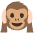Hear No Evil Monkey Emoji from EmojiTwo Colors Set