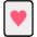 Heart Card Emoji from EmojiTwo Colors Set