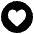 Heart Decoration Emoji from EmojiTwo Black Set