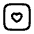 Heart Square Icon from Mynaui Line Set | Free Download as SVG Vector and Transparent PNG | Streamline icons