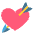 Heart With Arrow Emoji from EmojiTwo Colors Set