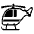 Helicopter Emoji from EmojiTwo Black Set