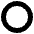 Hollow Red Circle Emoji from EmojiTwo Black Set