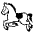 Horse Emoji from EmojiTwo Black Set