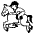 Horse Racing Emoji from EmojiTwo Black Set