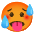 Hot Face Emoji from Noto Emoji Set
