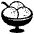 Ice Cream Emoji from EmojiTwo Black Set
