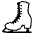 Ice Skate Emoji from EmojiTwo Black Set