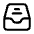Inbox Archive Icon from Mynaui Line Set