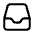 Inbox Icon from Mynaui Line Set