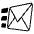 Incoming Envelope Emoji from EmojiTwo Black Set