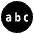 Input Latin Letters Emoji from EmojiTwo Black Set