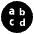 Input Latin Lowercase Emoji from EmojiTwo Black Set