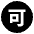 Japanese Acceptable Button Emoji from EmojiTwo Black Set