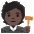 Judge Dark Skin Tone Emoji from Noto Emoji Set