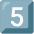 Keycap Digit Five Emoji from Noto Emoji Set