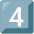 Keycap Digit Four Emoji from Noto Emoji Set