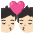 Kiss Light Skin Tone Emoji from Noto Emoji Set