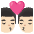 Kiss Man Man Light Skin Tone Emoji from Noto Emoji Set