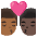 Kiss Man Man Medium Dark Skin Tone Dark Skin Tone Emoji from Noto Emoji Set