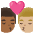 Kiss Man Man Medium Dark Skin Tone Medium Light Skin Tone Emoji from Noto Emoji Set