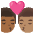 Kiss Man Man Medium Dark Skin Tone Medium Skin Tone Emoji from Noto Emoji Set