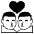 Kiss Manman Emoji from EmojiTwo Black Set