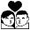 Kiss Emoji from EmojiTwo Black Set