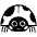 Lady Beetle Emoji from EmojiTwo Black Set
