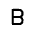 Letter B Icon from Mynaui Line Set