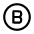 Letter B Circle Icon from Mynaui Line Set