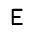 Letter E Icon from Mynaui Line Set