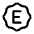 Letter E Waves Icon from Mynaui Line Set