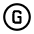 Letter G Circle Icon from Mynaui Line Set