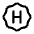 Letter H Waves Icon from Mynaui Line Set