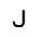 Letter J Icon from Mynaui Line Set