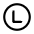 Download free Letter L Circle PNG, SVG vector icon from Mynaui Line set.
