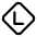 Download free Letter L Diamond PNG, SVG vector icon from Mynaui Line set.