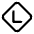 Letter L Diamond Icon from Mynaui Line Set | Free Download as SVG Vector and Transparent PNG | Streamline icons