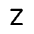 Letter Z Icon from Mynaui Line Set