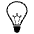 Light Bulb Emoji from EmojiTwo Black Set