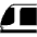 Light Rail Emoji from EmojiTwo Black Set