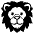 Lion Emoji from EmojiTwo Black Set